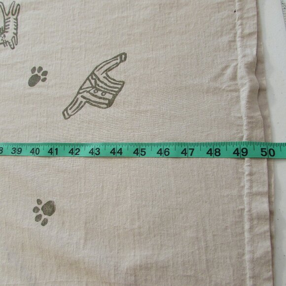 Vintage Viva City Beige Cats/Clothes Cotton Maxi Pockets XL - Picture 14 of 16